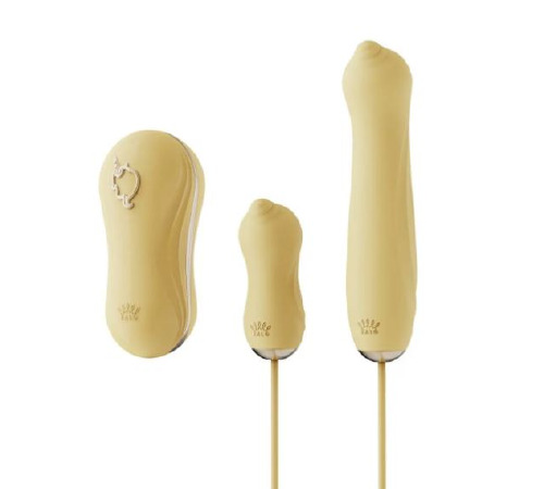 Набор секс игрушек Zalo UNICORN Vibratrion & Thrusting Set - Yellow