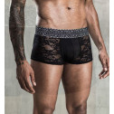 Мужские кружевные трусы боксеры, One Size Black