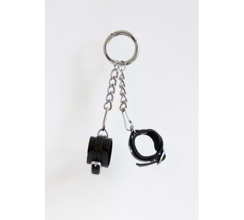 Брелок Наручники с пряжкой Черный