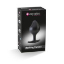 Силиконовая анальная пробка Mystim Rocking Force S для электростимулятора, диаметр 3,7см