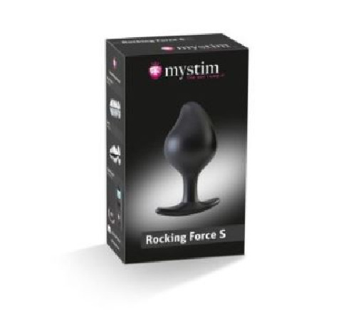 Силіконова анальна пробка Mystim Rocking Force S для електростимулятора, діаметр 3,7 см
