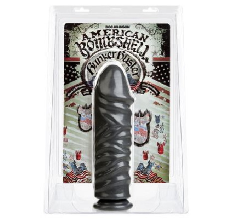 Фаллоимитатор для фистинга Doc Johnson American Bombshell Bunker Buster Gun Metal, диаметр 8,1см