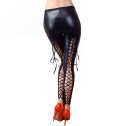 Сексуальные виниловые леггинсы Ингред на шнуровке