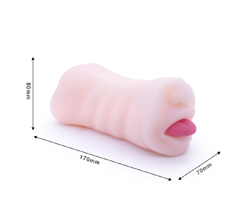 Двосторонній мастурбатор Men Powerup Eroticism: вагіна та ротик