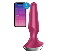 Анальна пробка з функцією керування смартфоном SATISFYER PLUG-ILICIOUS 2 BERRY