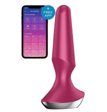 Анальна пробка з функцією керування смартфоном SATISFYER PLUG-ILICIOUS 2 BERRY