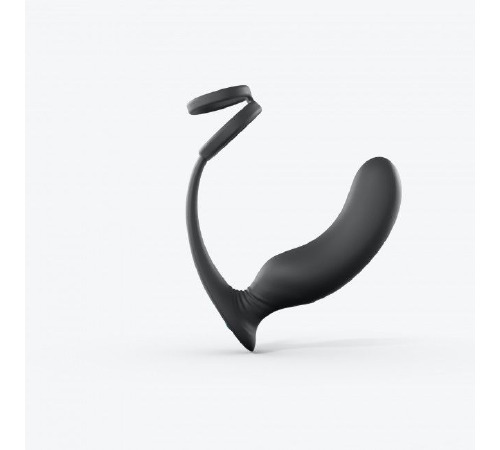 Вибромассажер простаты Love To Love Double Game с двойным эрекционным кольцом и пультом ДУ