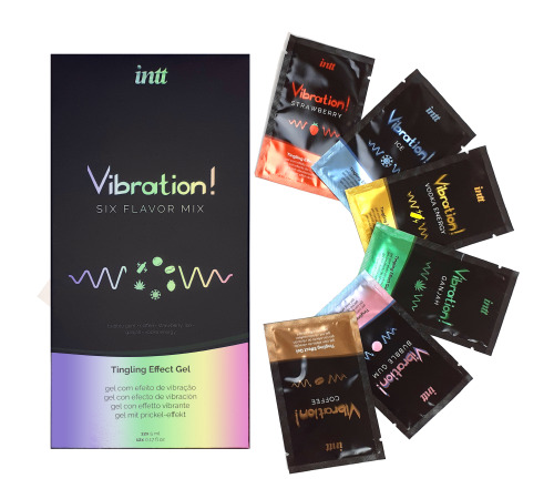 Набор пробников жидкого вибратора Intt Vibration Six Flavor Mix (12 по 5 мл)
