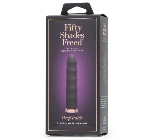 Классический волнистый вибратор «Глубоко внутри»