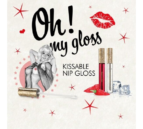 Согревающий и охлаждающий блеск для сосков Bijoux Indiscrets Kissable Nip Gloss DUET (2 х13мл)