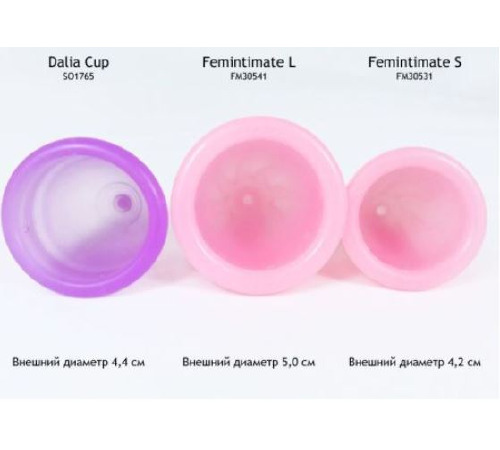 Менструальная чаша Femintimate Eve Cup размер L, диаметр 3,8см, для обильных выделений