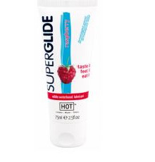 Съедобный лубрикант на водной основе Superglide Raspberry, 75 мл