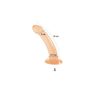 Фалоімітатор на присосці Jiuxi, S, Тілесний