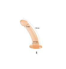 Фаллоимитатор на присоске Jiuxi, S, Телесный