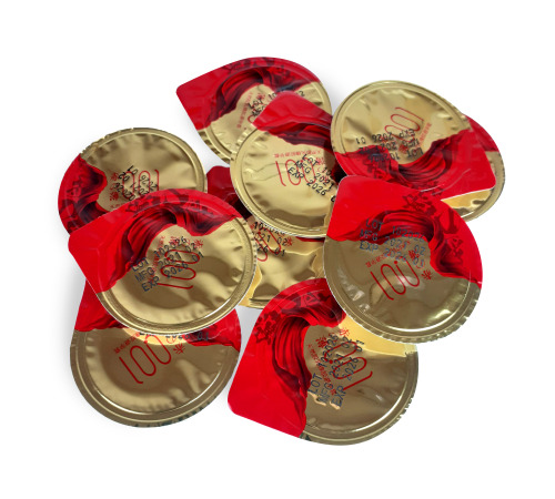 Ультратонкі презервативи OLO c пролонгує ефектом (10шт) (золотисті нові)