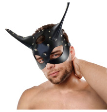 Кожаная маска Art of Sex - Lucifer Black