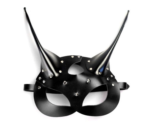 Кожаная маска Art of Sex - Lucifer Black