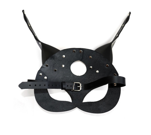 Кожаная маска Art of Sex - Lucifer Black