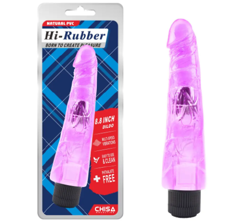 Вібратор фіолетовий Chisa Hi-Rubber 8.8