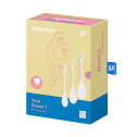 Набор йони бусин Satisfyer Yoni Power 1 White, диаметр 2-2,5-3см, вес 22-46-74г
