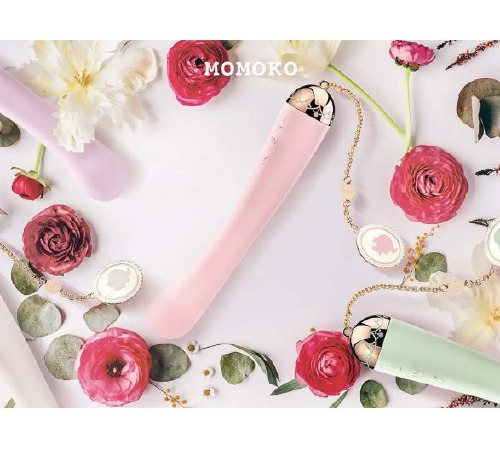 Вібратор для точки G із підключенням до телефону ZALO Momoko Strawberry Pink