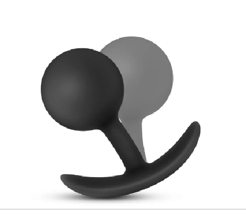 Анальный плаг Blush с внутренним шариком Adventures Platinum Silicone Vibra