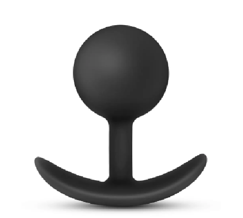 Анальный плаг Blush с внутренним шариком Adventures Platinum Silicone Vibra