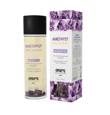 Массажное масло EXSENS Amethyst Sweet Almond (расслабляющее с аметистом) 100мл, натуральное