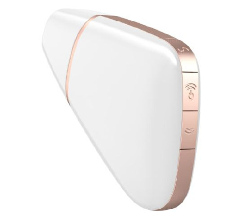 Вакуумный клиторальный стимулятор Satisfyer Love Triangle White с управлением через интернет