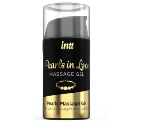 Набір для перлинного масажу Intt Pearls in Love: намисто та силіконовий масажний гель