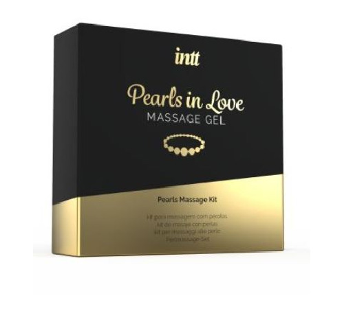 Набір для перлинного масажу Intt Pearls in Love: намисто та силіконовий масажний гель