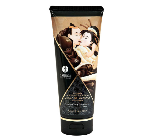 Съедобный массажный крем Shunga Kissable Massage Cream - Intoxicating Chocolate (200 мл)