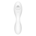 Вакуумный смарт-стимулятор с вибрацией Satisfyer Curvy Trinity 5 (White), управление со смартфона