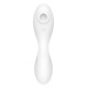 Вакуумный смарт-стимулятор с вибрацией Satisfyer Curvy Trinity 5 (White), управление со смартфона