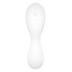 Вакуумный смарт-стимулятор с вибрацией Satisfyer Curvy Trinity 5 (White), управление со смартфона