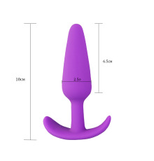 Анальная пробка Velvet Bullet М, бархатный силикон, цвет Фиолетовый