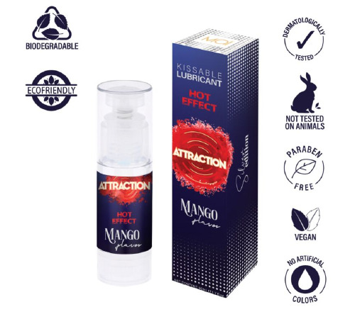 Смазка для орального секса с согревающим эффектом MAI Attraction Heat Mango (50 мл)