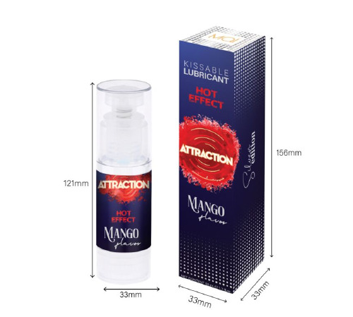 Смазка для орального секса с согревающим эффектом MAI Attraction Heat Mango (50 мл)