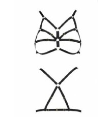 Бюстгальтер-стрепы ARMANDA BRA black S/M - Passion Exclusive