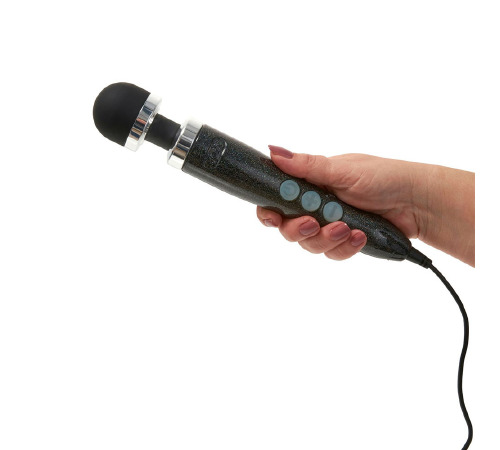 Вибромассажер DOXY Number 3 Disco Black, очень мощный, питание 220В, металлический корпус