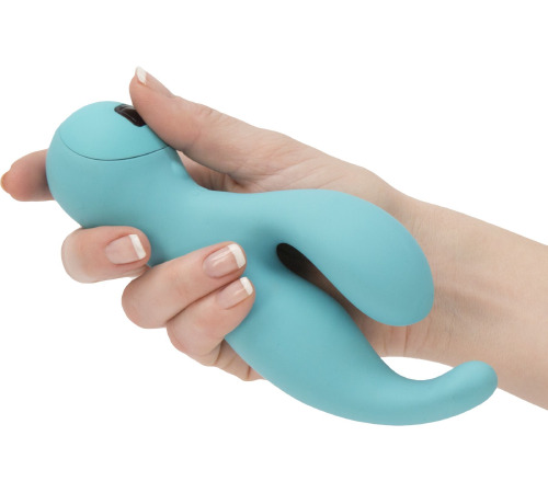 Вібратор-кролик з сенсорним управлінням Touch by SWAN - Solo Teal, глибока вібрація, для точки G