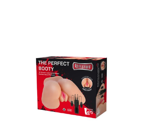 3D Мастурбатор с вибрацией REALSTUFF THE PERFECT BOOTY