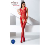 Бодистокинг Passion BS061 red, комбинезон, имитация чулок
