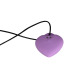 Мини-вибратор «Сердечко» FairyGasm PleasureStone violet, 9 режимов, на шнурке