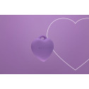 Мінівібратор «Сердечко» FairyGasm PleasureStone violet, 9 режимів, на шнурку