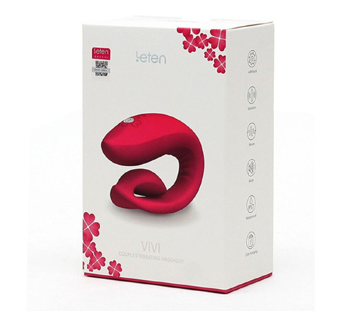 Смарт-вибратор для пар Leten Vivi, интенсивный массаж точки G