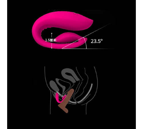 Смарт-вибратор для пар Leten Vivi, интенсивный массаж точки G