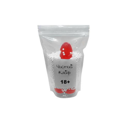 Крафтовое мыло-член с присоской Чистый Кайф Red size L, натуральное