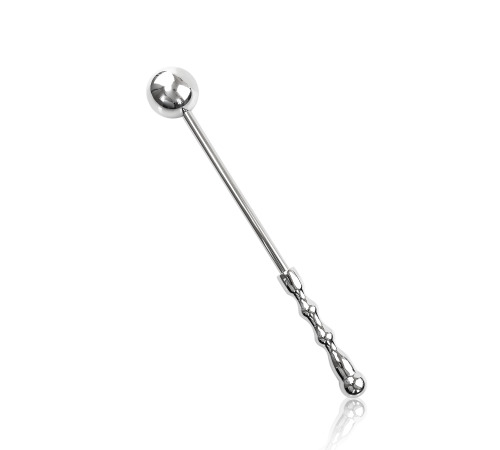 Анальний стимулятор, залізний, срібло, розмір М