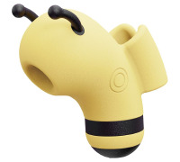 Вакуумный стимулятор с микротоками CuteVibe Beebe Yellow, на палец